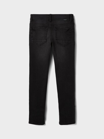 NAME IT Slimfit Jeans 'Silas' in Zwart