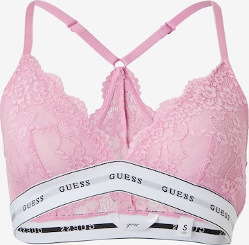GUESS Háromszög Melltartó 'BELLE' - rózsaszín: elől
