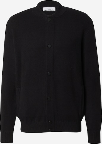 juoda DAN FOX APPAREL Kardiganas 'David': priekis
