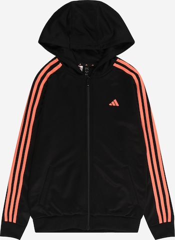 ADIDAS SPORTSWEAR Sport szabadidős dzsekik 'Train Essentials Aeroready 3-Stripes -Fit ' - fekete: elől