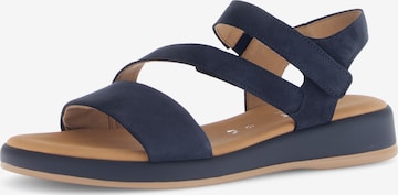 GABOR Strap Sandals in Blue: front