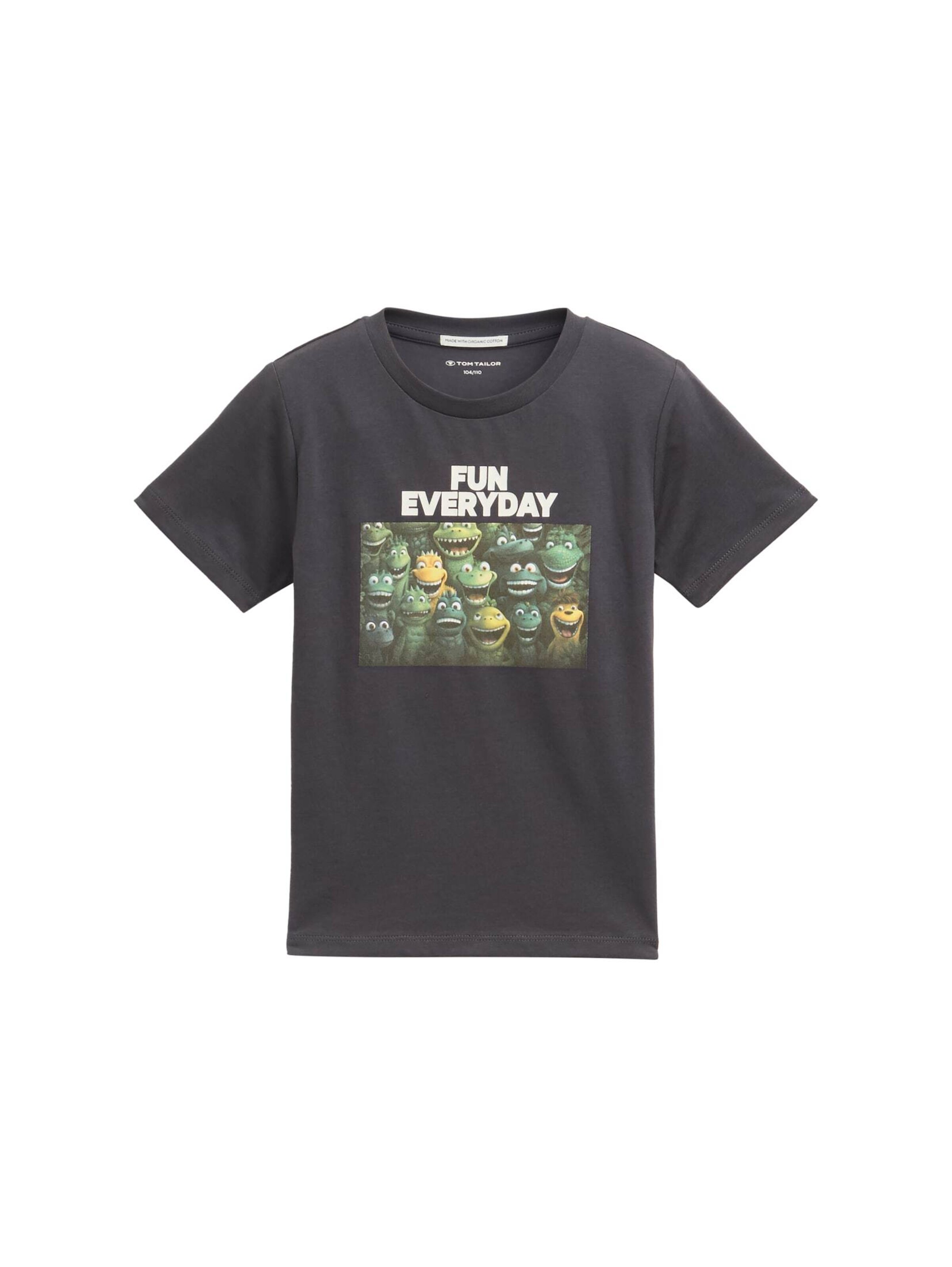 TOM TAILOR T-Shirt in Grau: Vorderseite