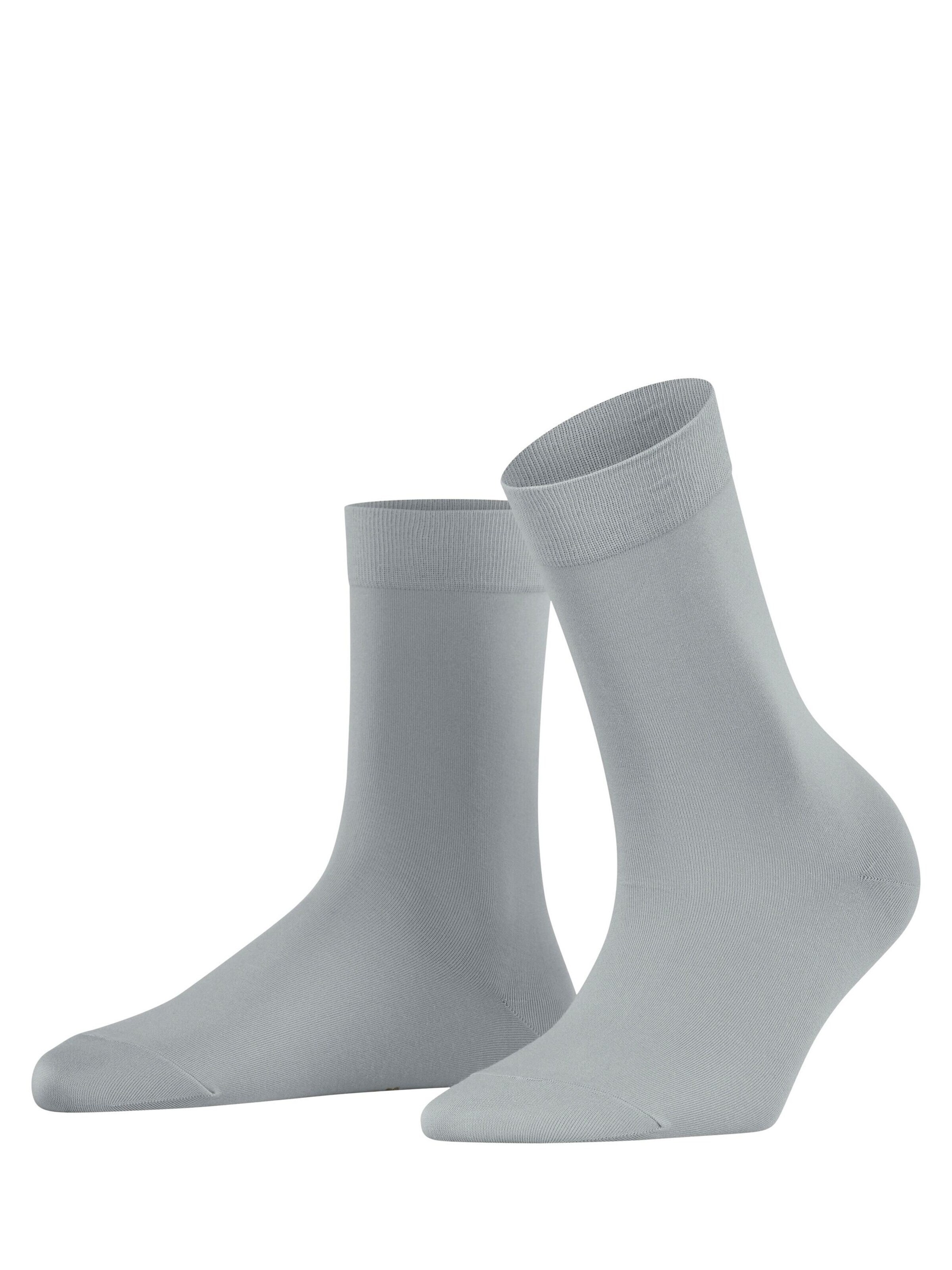 FALKE Socken 'Cotton Touch'‌‌‌‌‌ in Silber: Vorderseite