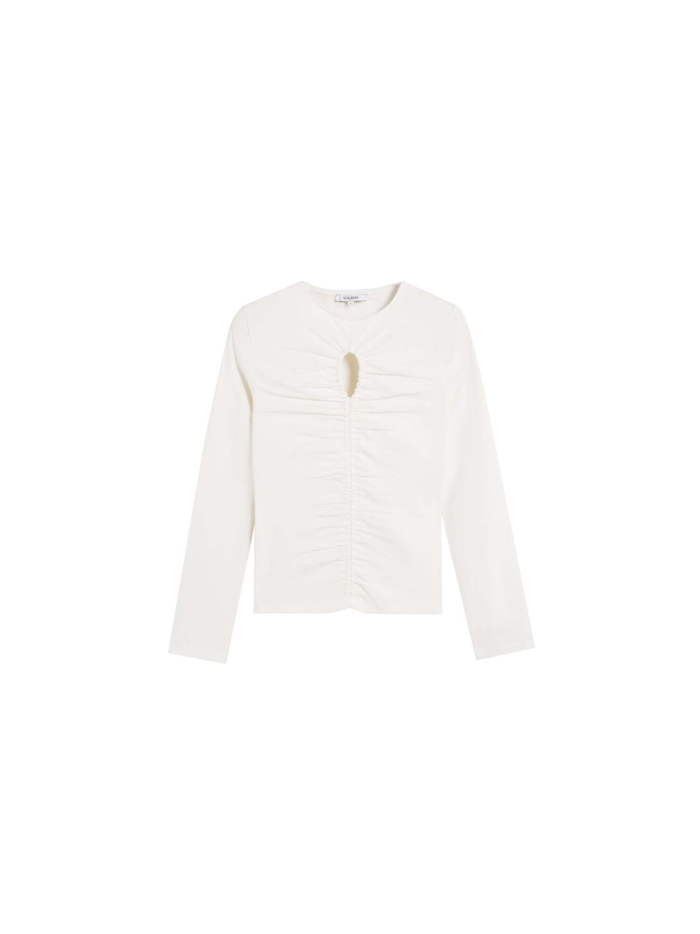 Maglietta di Scalpers in bianco: frontale