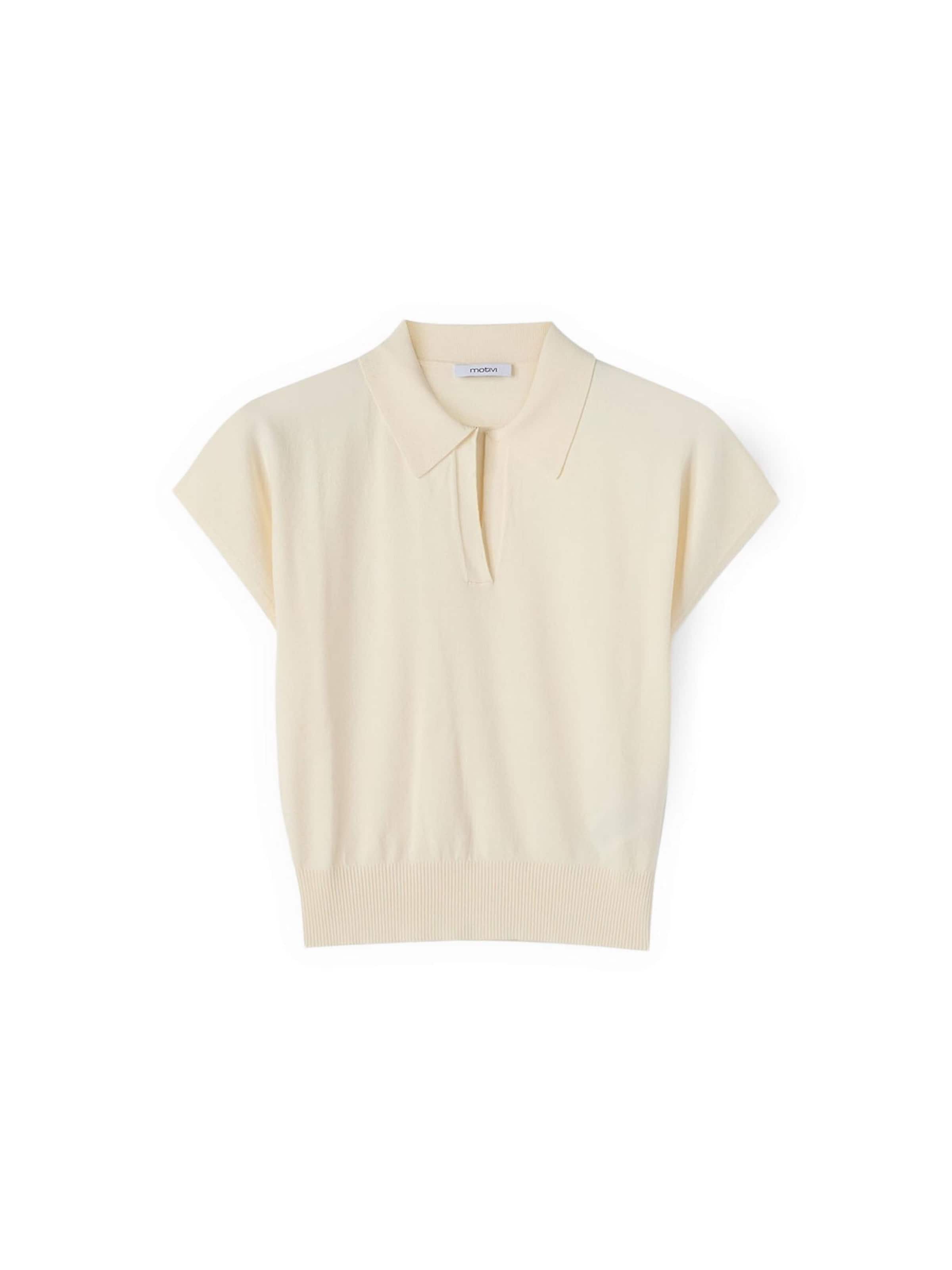 MOTIVI Sweater in White: front