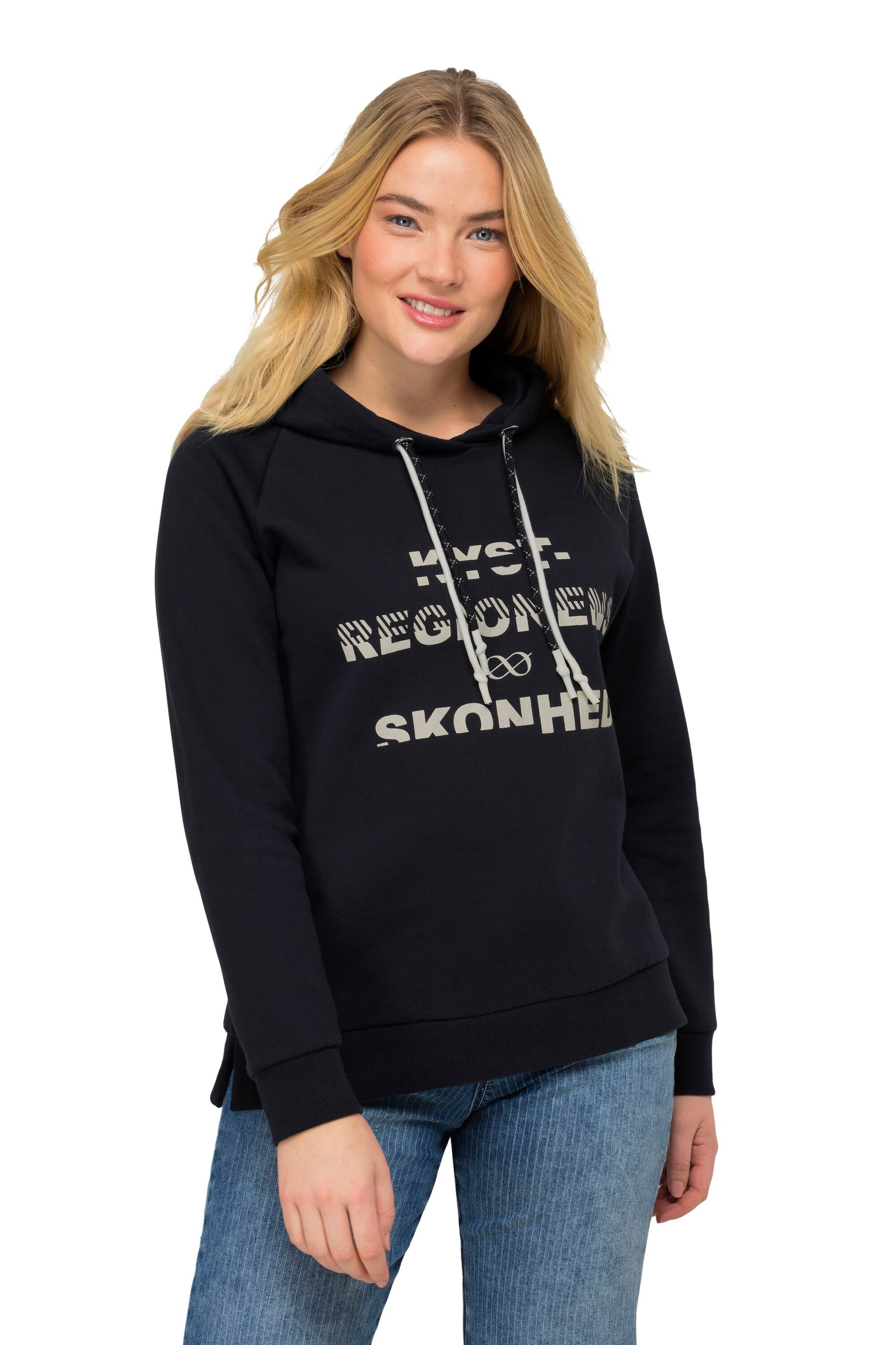 Sweat-shirt LAURASØN en bleu : devant