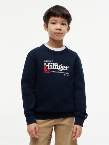 Sweat TOMMY HILFIGER en bleu : devant