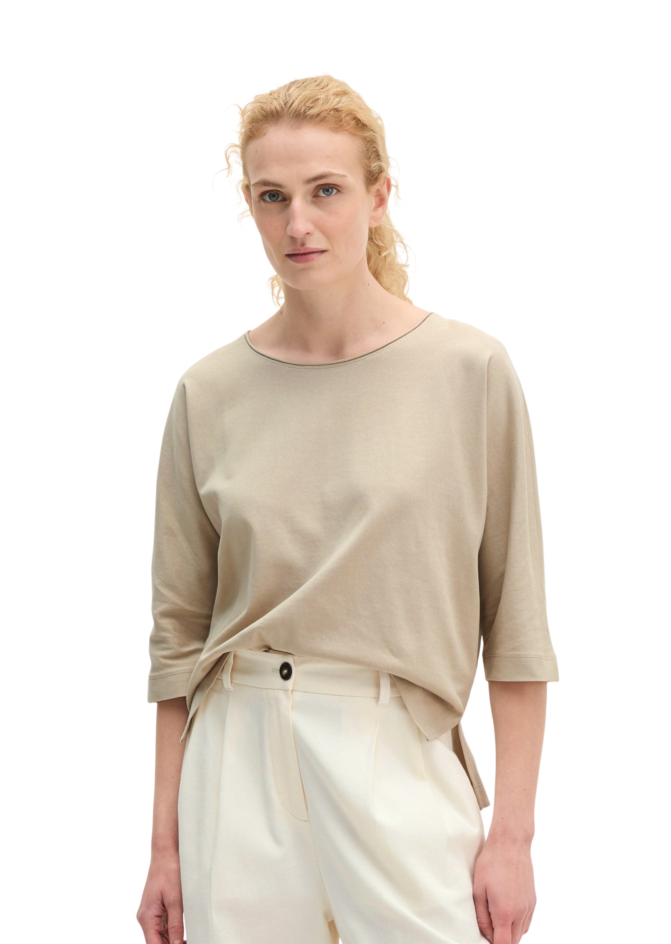 Marc O'Polo Shirt in Beige: voorkant
