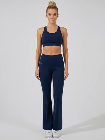 La V Flared Sportbroek 'Noa' in Blauw