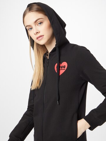 Love Moschino Bluza rozpinana w kolorze czarny
