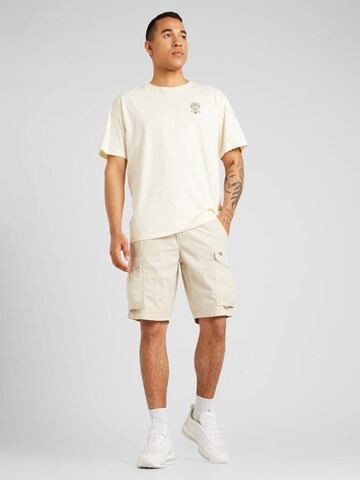 Clean Cut Copenhagen T-Shirt 'Augustus' in Beige