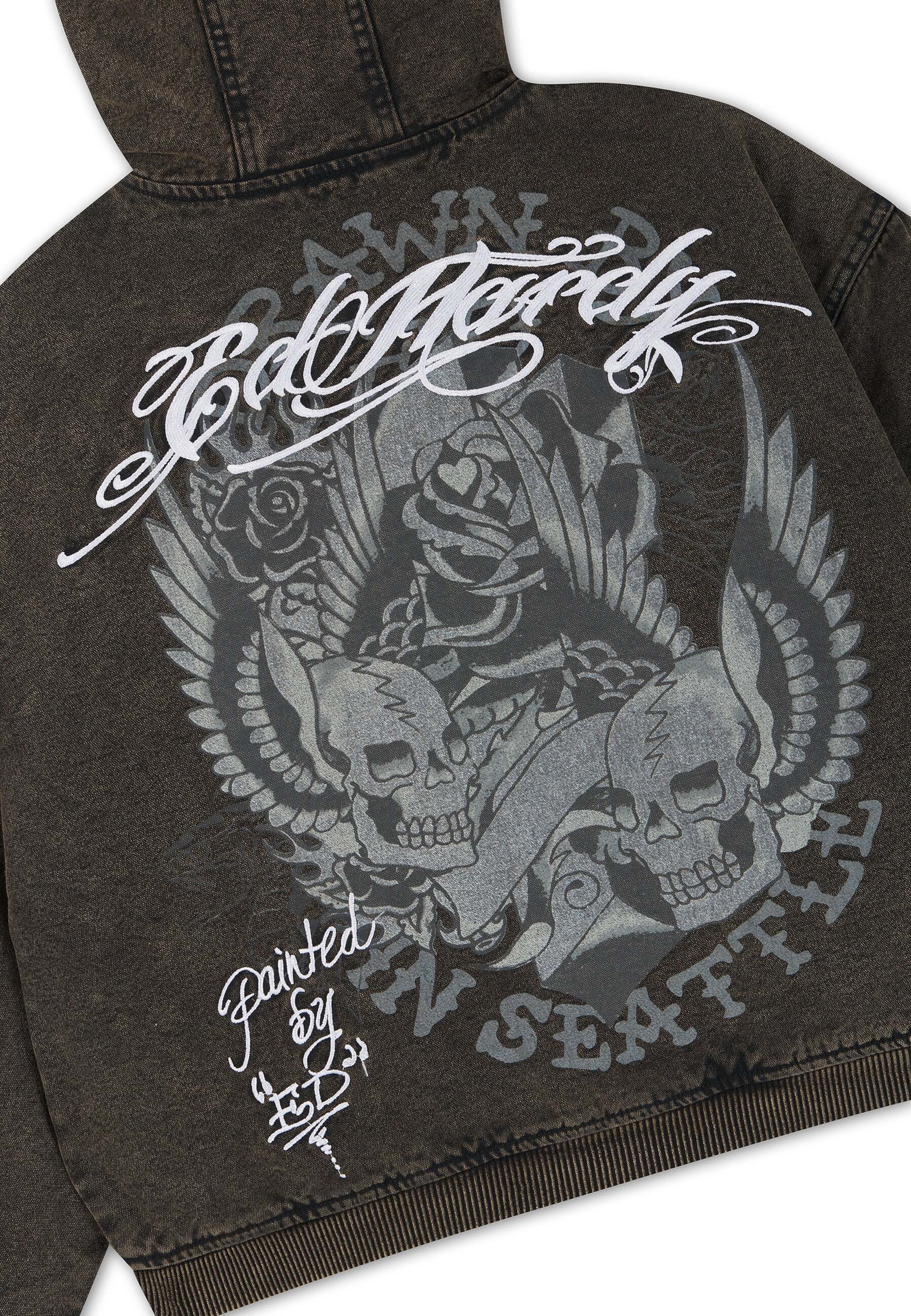 Veste d’hiver Ed Hardy en noir
