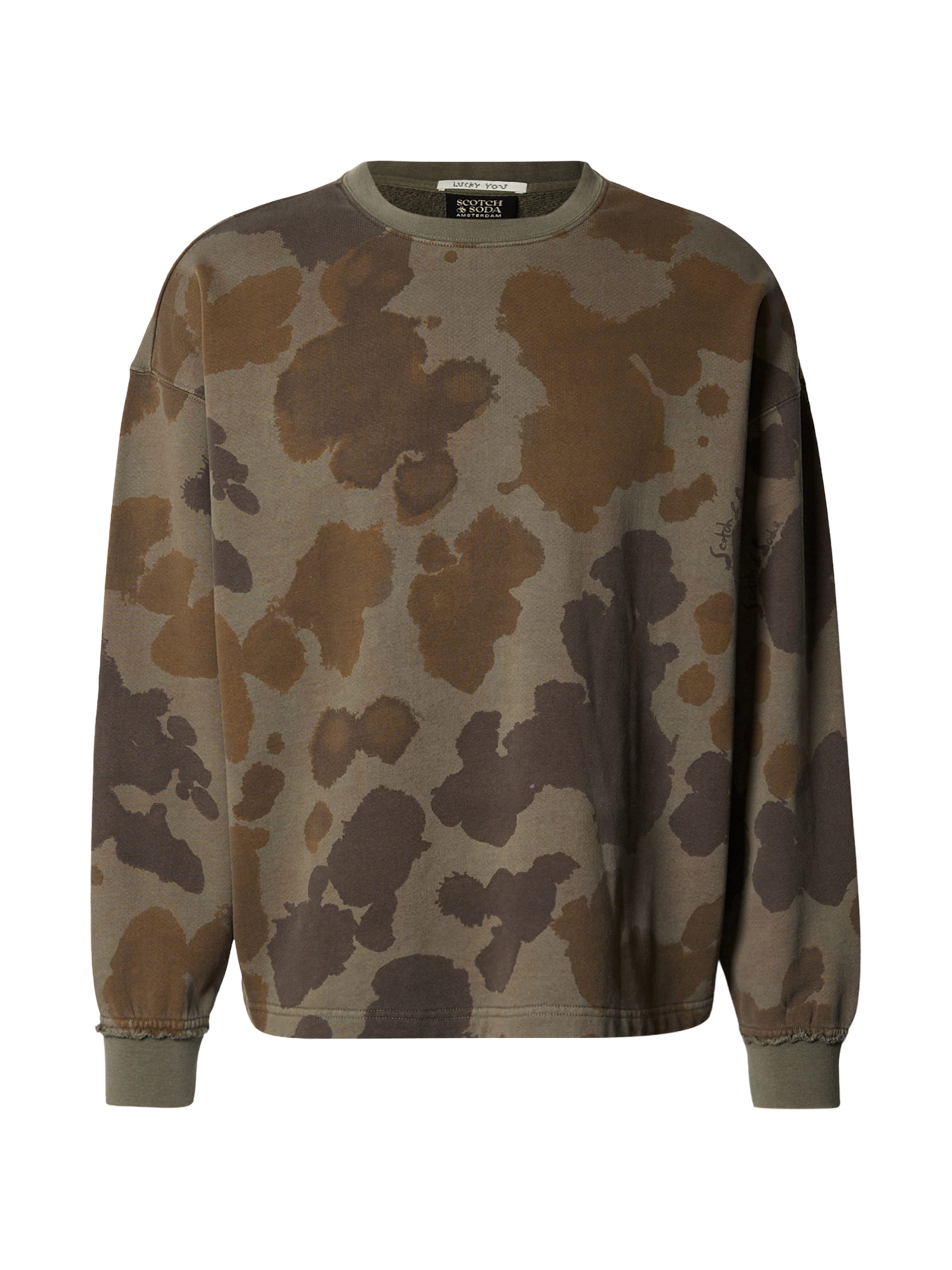 SCOTCH & SODA Sweatshirt i grön: framsida