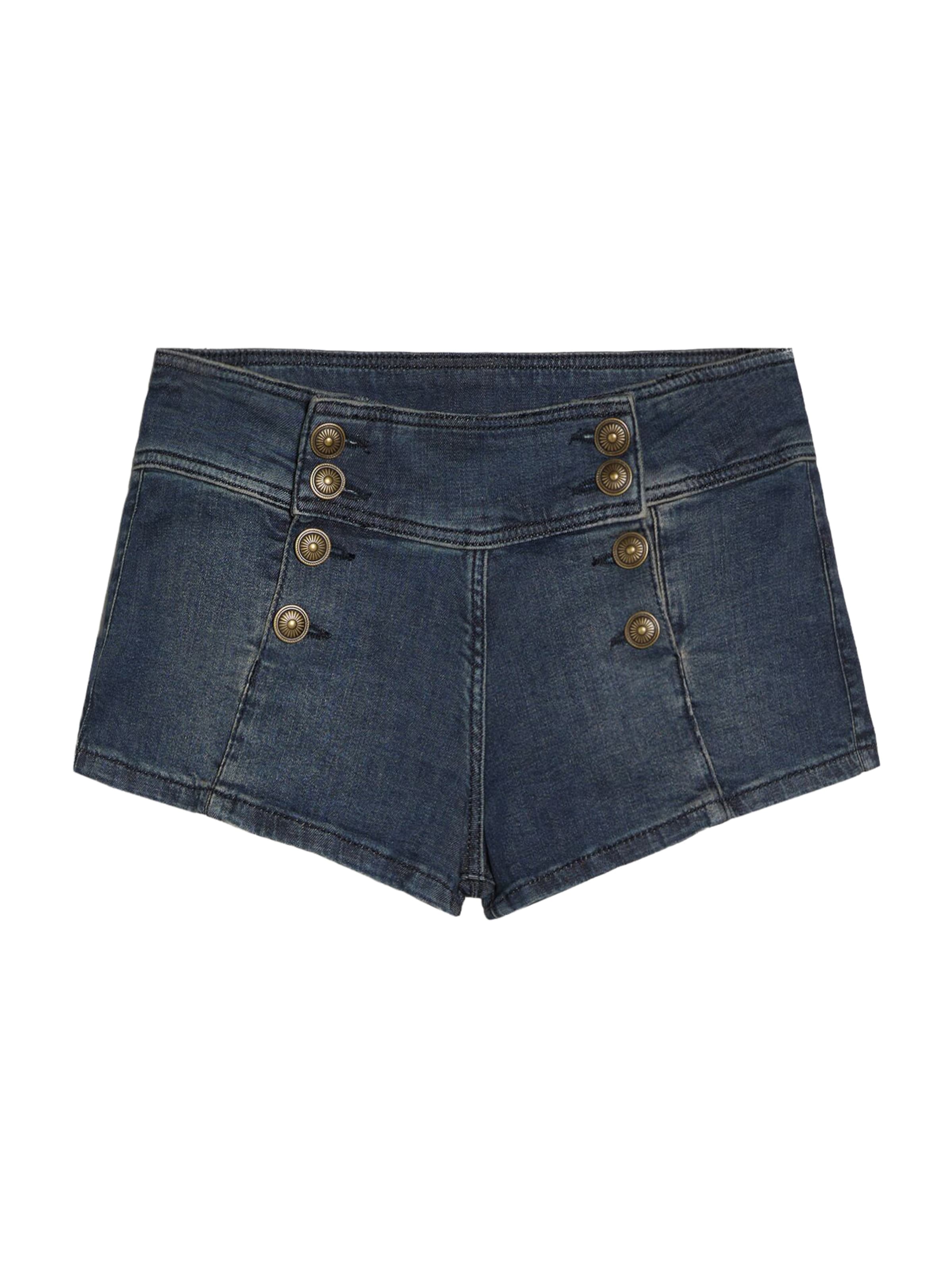 Bershka Jeansy w rozmiarze 24-25 w kolorze ciemny niebieskim, Podgląd produktu
