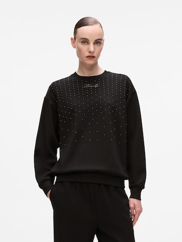 Karl Lagerfeld Sweatshirt in Black: front