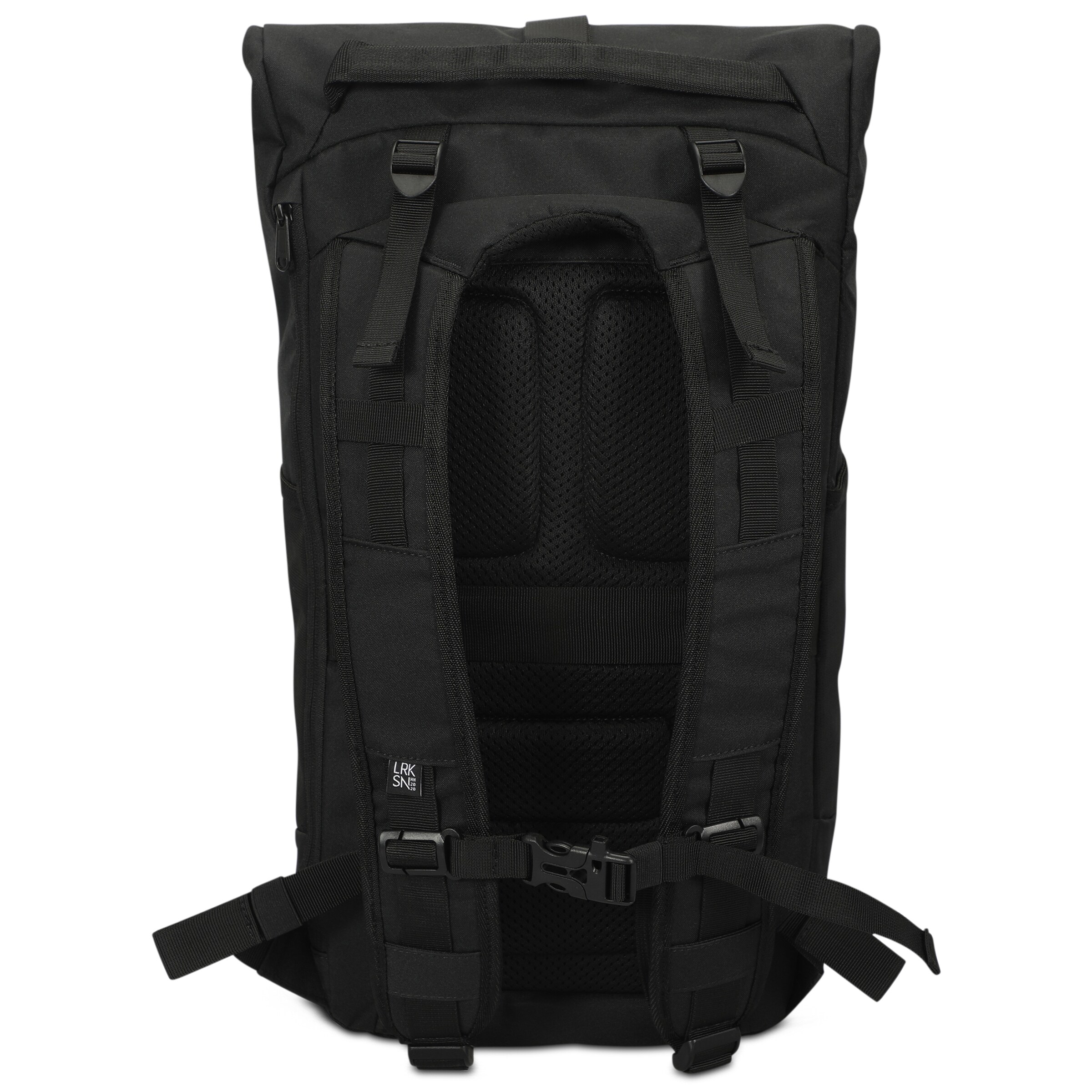 LARKSON Wanderrucksack  'Arvid' in Schwarz: Rückseite
