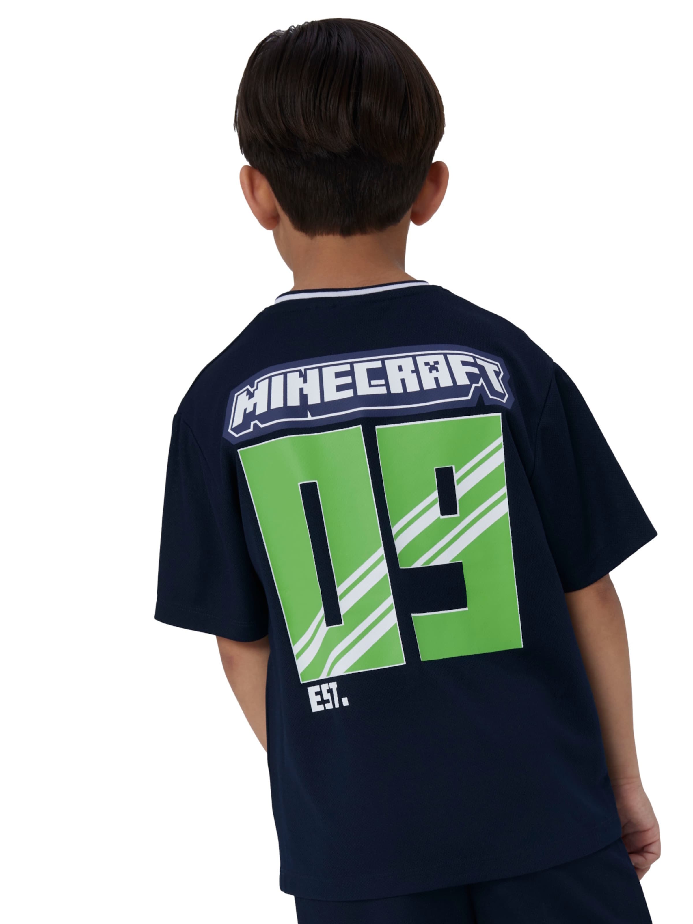 T-Shirt 'Mose Minecraft' NAME IT en bleu : devant