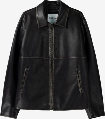 Bershka Between-Season Jacket in Black: front