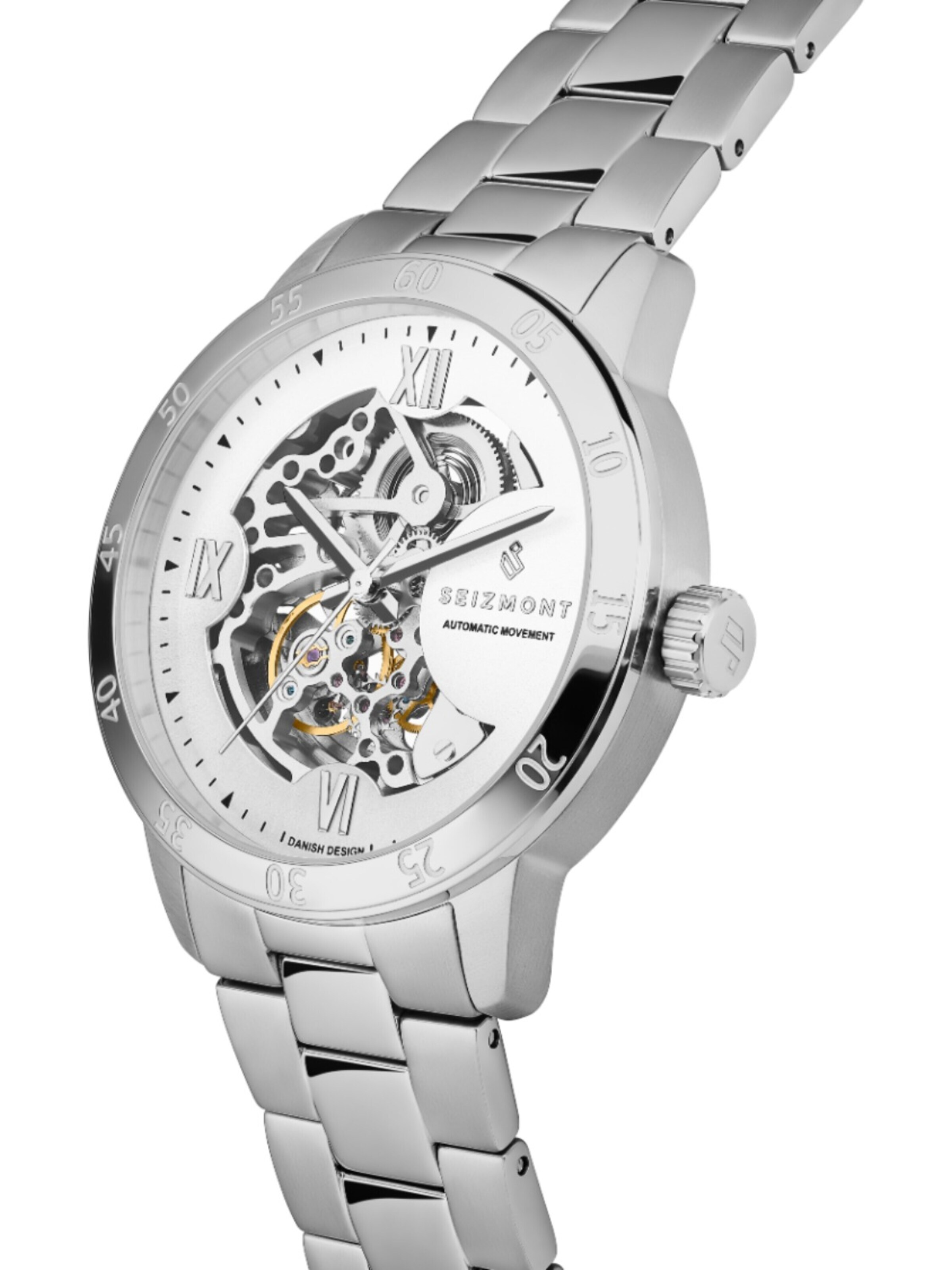 Seizmont Analog watch 'Dante II' in Silver