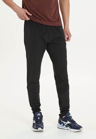 Virtus Tapered Sports trousers 'BLAG V2 M' in Black: front