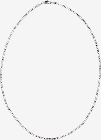 Chaîne 'Figaro' faina en argent : devant