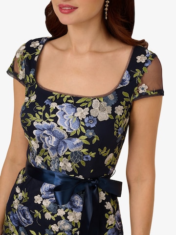 Adrianna Papell Evening dress 'Cascading Floral Column Gown' in Blue