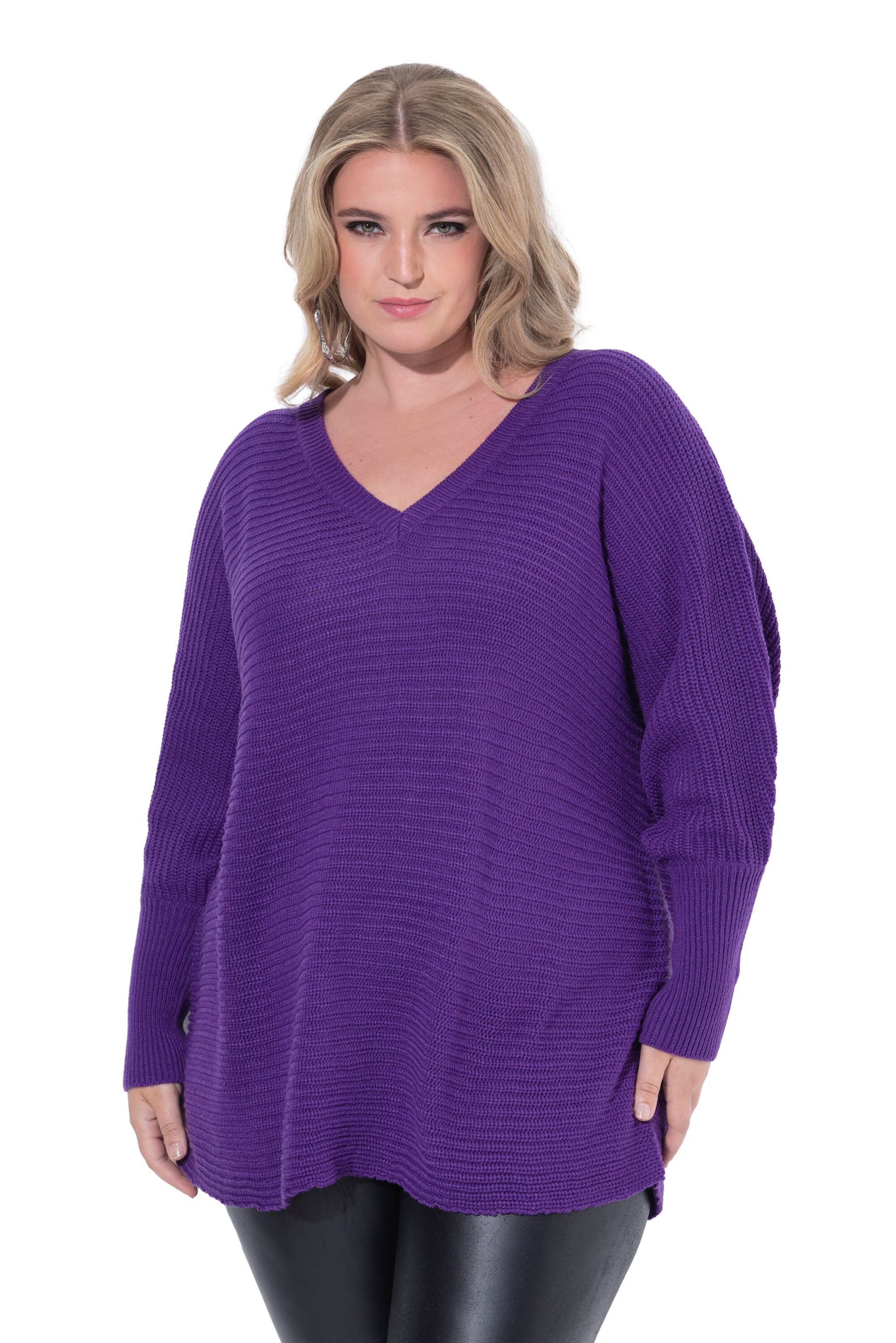MIAMODA Sweater in Purple: front