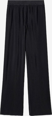 MANGO Wide leg Broek 'Pili' in Zwart: voorkant