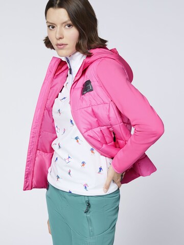 CHIEMSEE Jacke ' im Materialmix ' in Pink