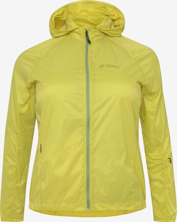 Maier Sports Outdoor Jacket in Yellow: front