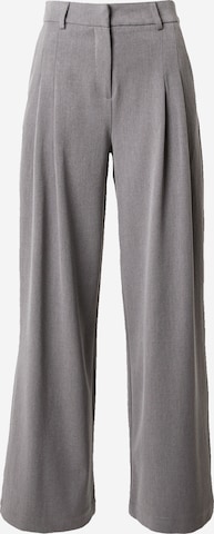 MSCH COPENHAGEN - Pierna ancha Pantalón plisado 'Henrika' en gris: frente