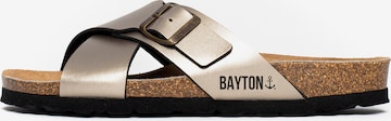 Bayton - Zapatos abiertos 'ERA' en oro: frente