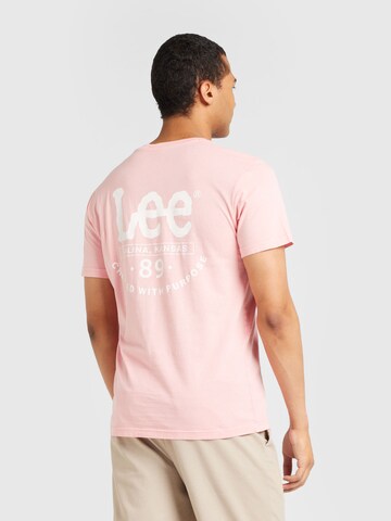 T-Shirt Lee en rose : devant