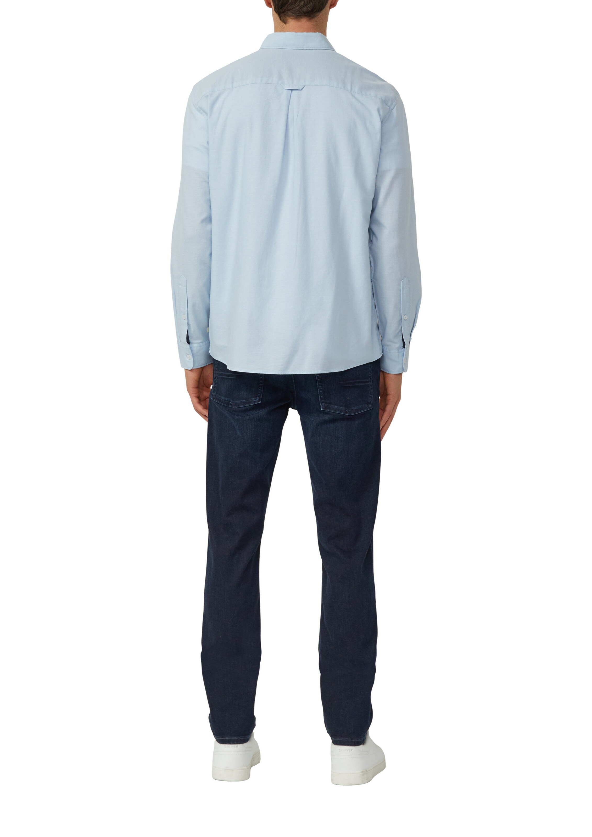 s.Oliver Regular fit Button Up Shirt in Blue