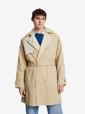 ESPRIT Between-Seasons Coat in Beige: front