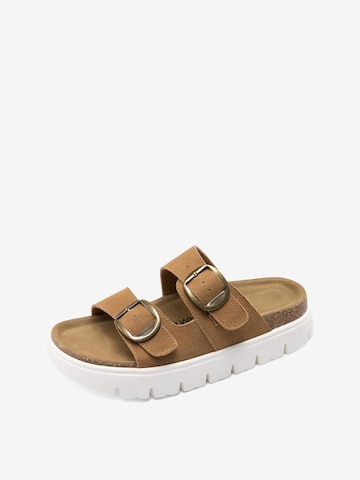 Sandales 'Damen-Plateausandalen mit Keilabsatz und Fußgewölbeunterstützung' Dream Pairs en marron : devant