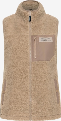 Oxmo Weste 'Abby' in Beige: Vorderseite