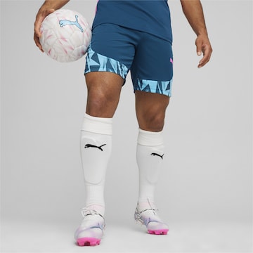 PUMAregular Sportske hlače 'Individual FINAL' - plava boja: prednji dio