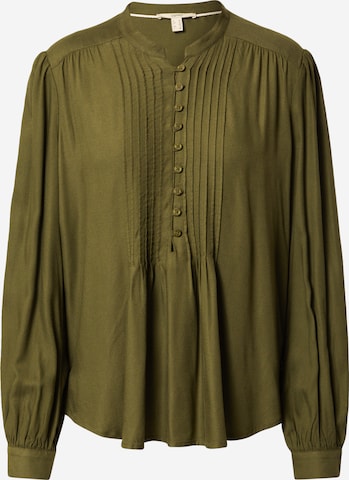 ESPRIT Блуза в зелено: отпред