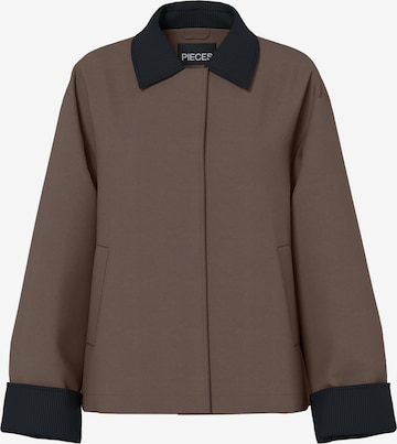 PIECES Övergångsjacka 'PCJORMA' i brun: framsida