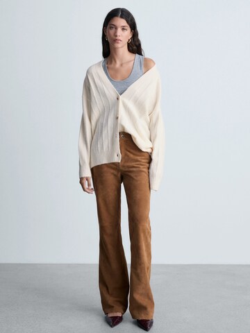 MANGO Cardigan 'TALDOTE' i beige