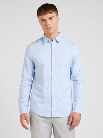 Regular fit Camicia business 'CAMICIA' di ARMANI EXCHANGE in blu: frontale