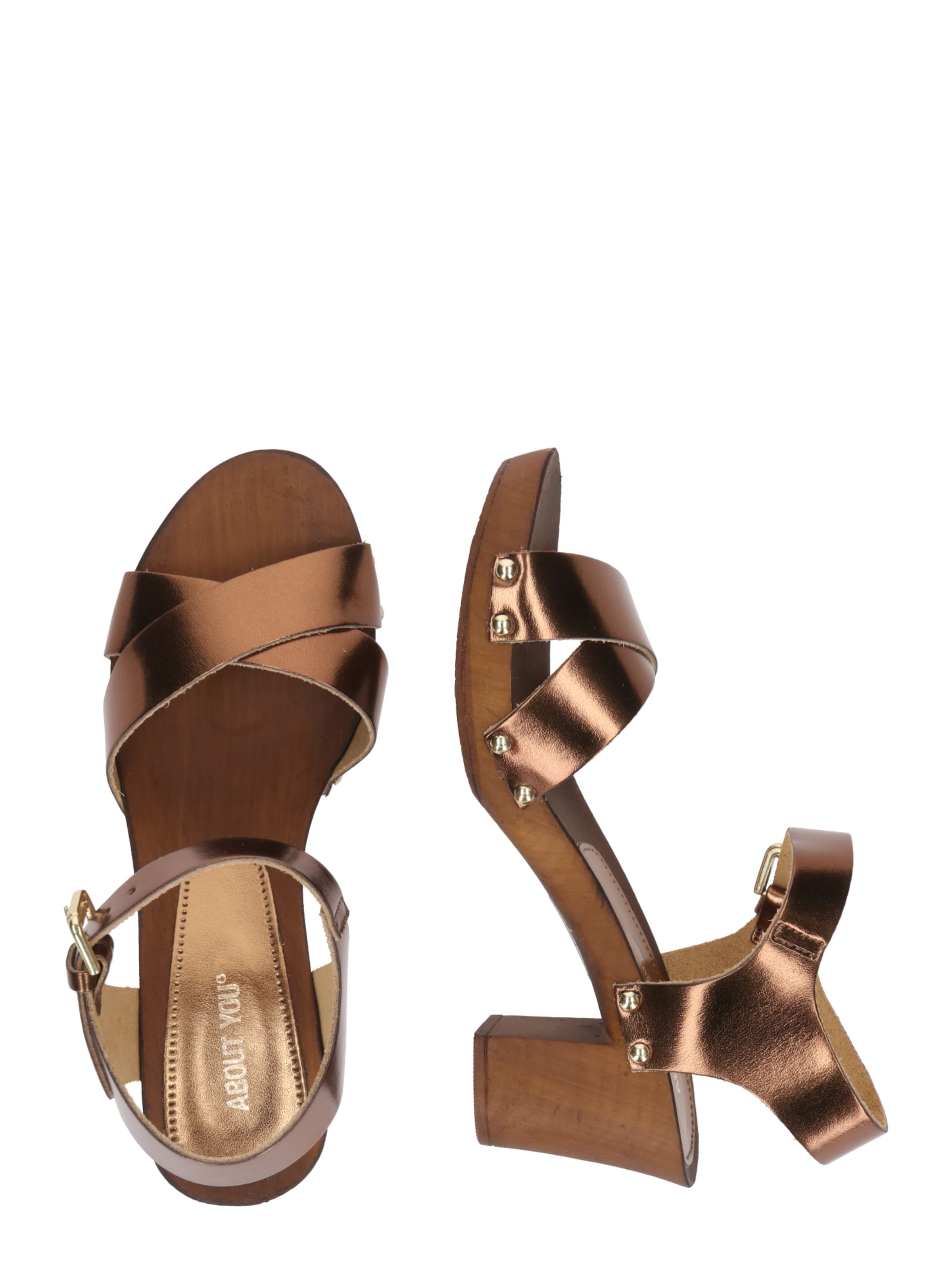 bronzinė ABOUT YOU Sandalai 'Anna'