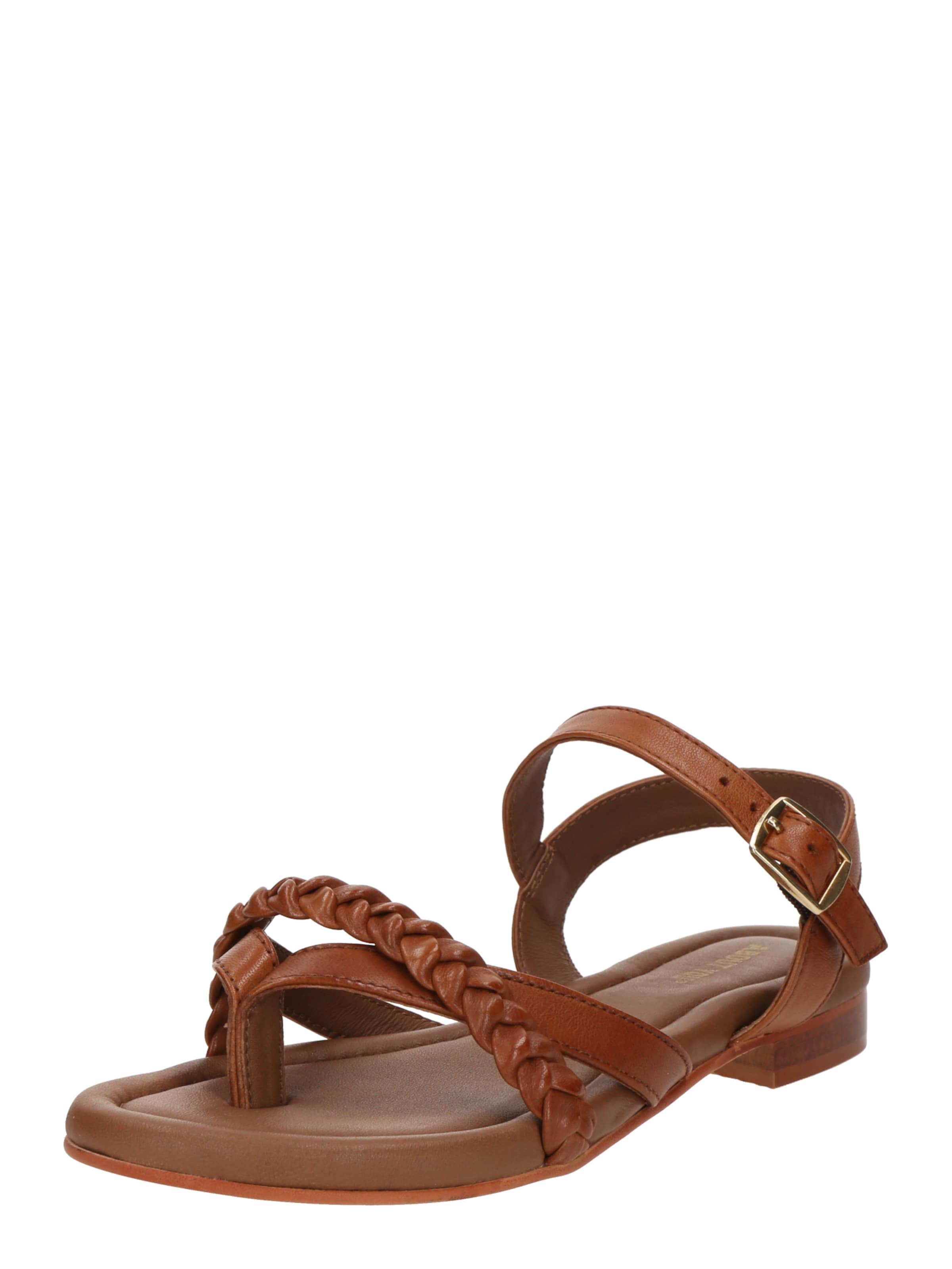 ABOUT YOU Strap Sandals &#x27;Hailey&#x27; in Brown: front