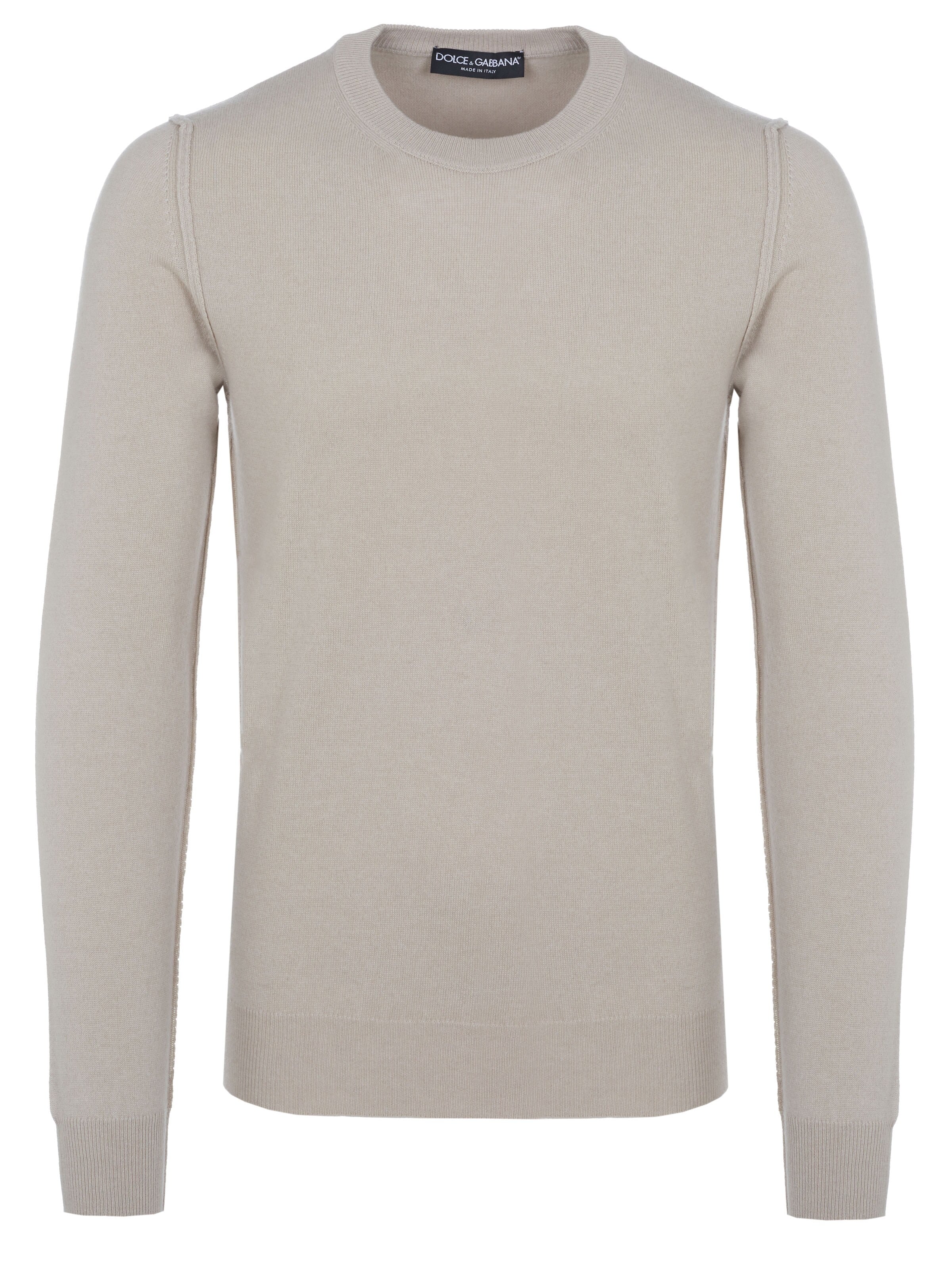 DOLCE & GABBANA Trui 'Dolce & Gabbana Pullover' in Beige: voorkant