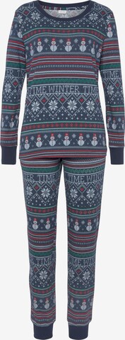 LASCANA Pajama in Blue: front
