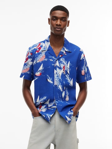 Regular fit Camicia di Tommy Jeans in blu: frontale