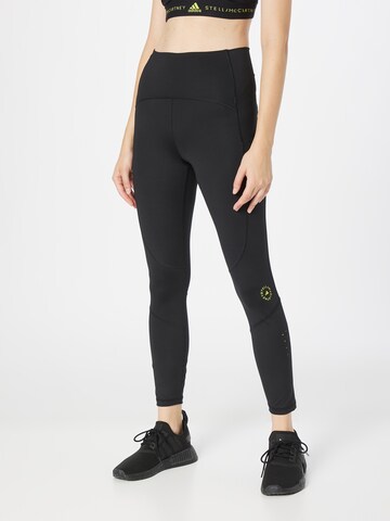 ADIDAS BY STELLA MCCARTNEY Skinny Workout Pants 'Truepurpose' in Black: front