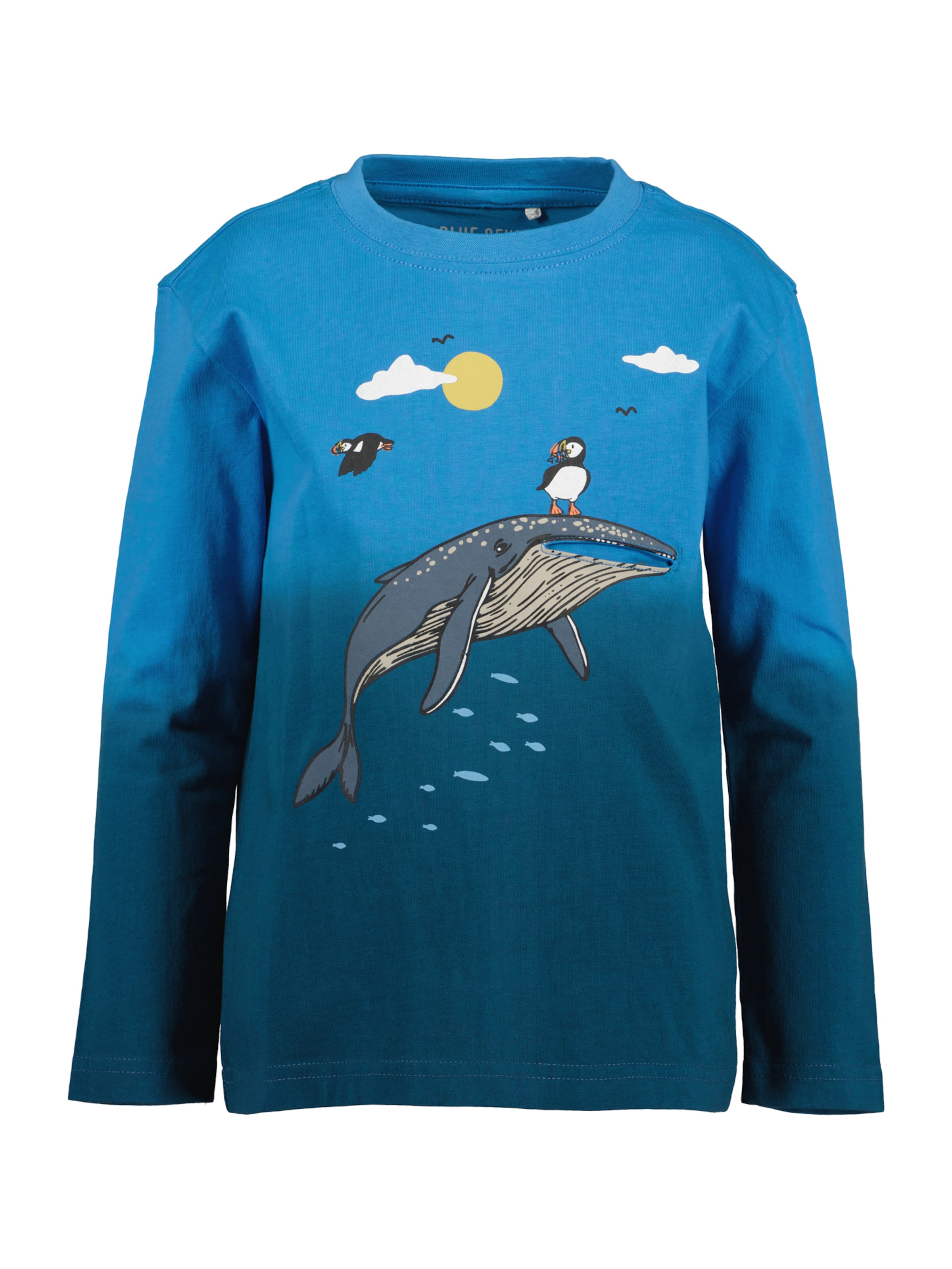 BLUE SEVEN Μπλουζάκι σε μπλε: μπροστά