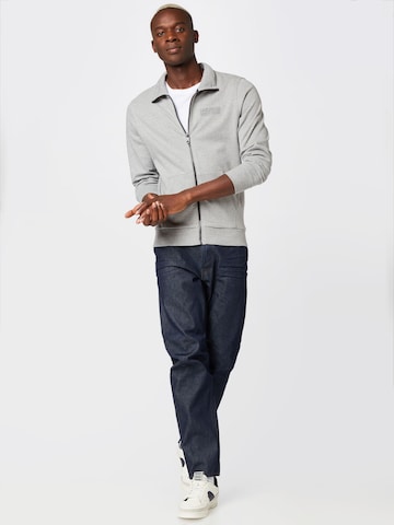 TOM TAILOR Zip-Up Hoodie in Grey